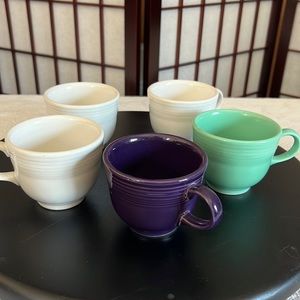 FiestaWare Tea Cups bundle of 5
